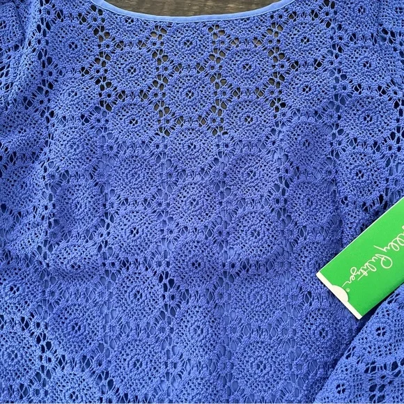 SOLD NWT New with tags Lilly Pulitzer Topanga shift dress in breakers lace blue - Picture 2 of 11